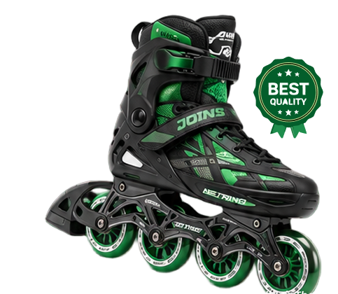 Sepatu roda inline JOINS warna hijau hitam